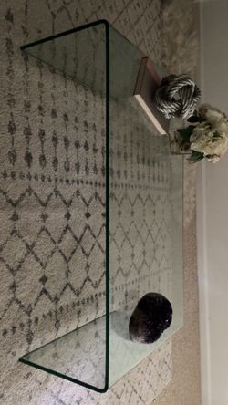 Glass coffee table