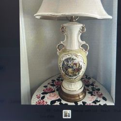 Vintage Lamp Courting Couple