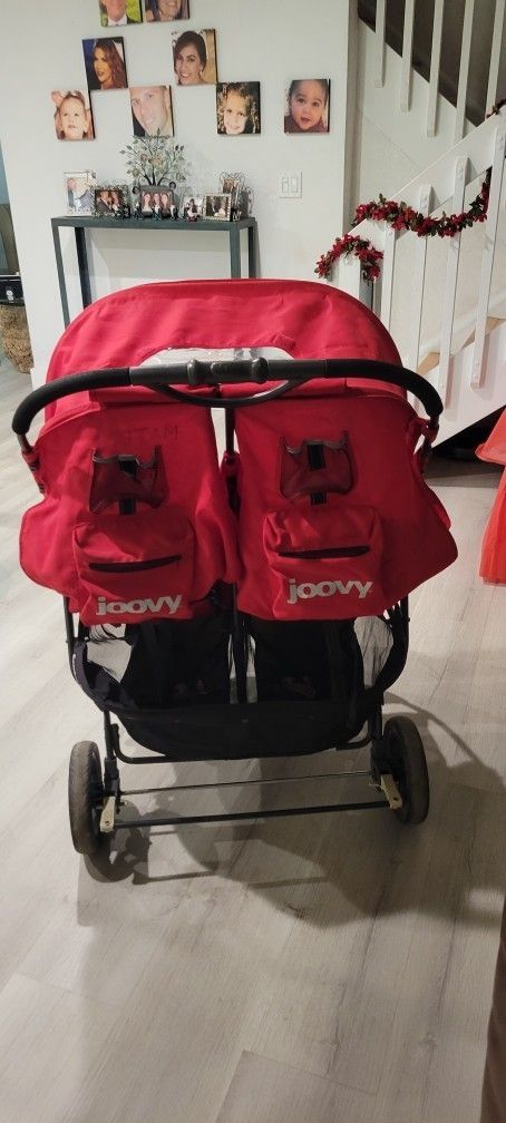 Joovy Double Stroller Red USED