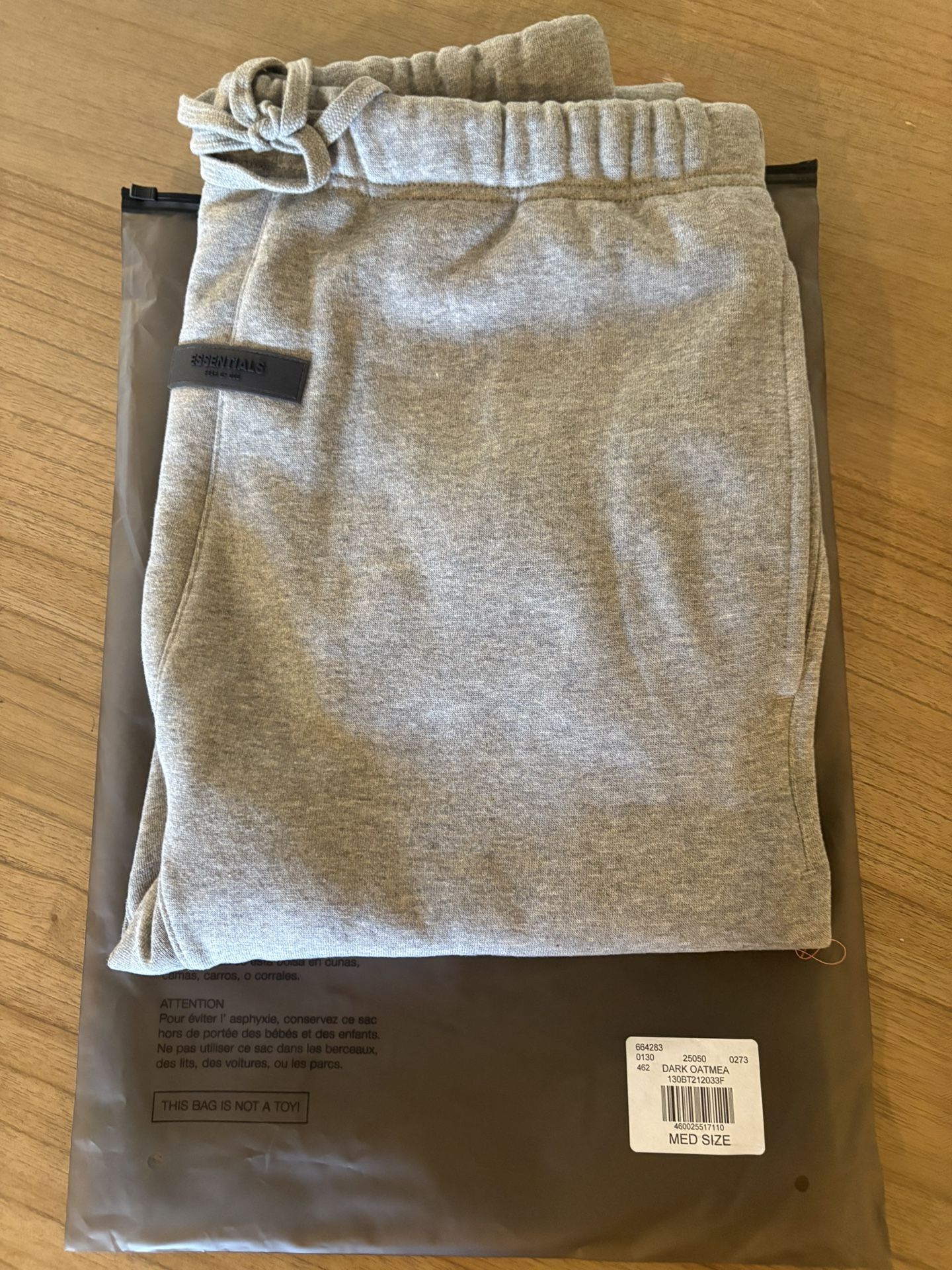 Essentials Fear Of God sweatpants - Dark Oatmeal - Sz Medium