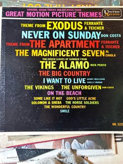 Great Motion Picture Themes Vinyl LP United Artists