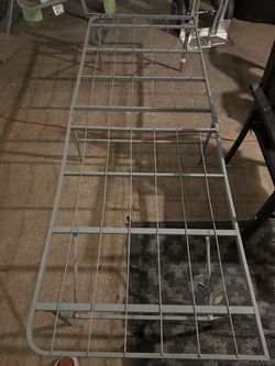 Foldable Metal Bed Frame with Wire Grid