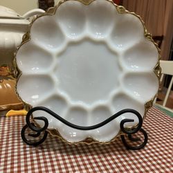 Anchor Hocking Fire King Egg Plate