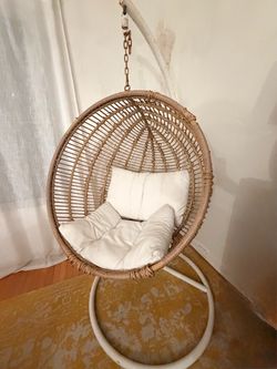 Egg Chair with Cushions & Stand