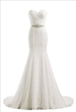Likedpage Women's Lace Mermaid Bridal Wedding Dresses