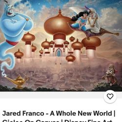 A WHOLE NEW WORLD- Aladdin By JARED FRANCO SIGNED