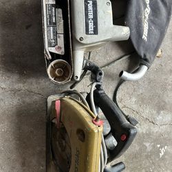 Porter cable Belt Sander And skilsaw 