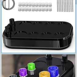 Tattoo Ink Mixer High Speed Color Mixer Automatic Mixing Machine Adjustable Power Electric Ink Mixer Set with 40 Color Cups, 200 Mixing Sticks