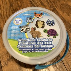 Perler bead Bucket With Woodland Creature Designs