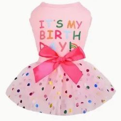 Pet Polk A Dot Birthday Dress