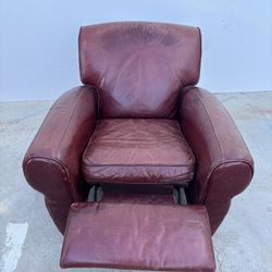 Baker Furniture Leather Recliner 