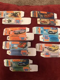 Retro Lesney Matchbox Superfast boxes only