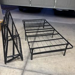 Set of two twin bed metal frame both $60