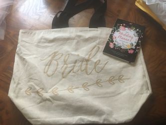 Bride bag with wedding planner book