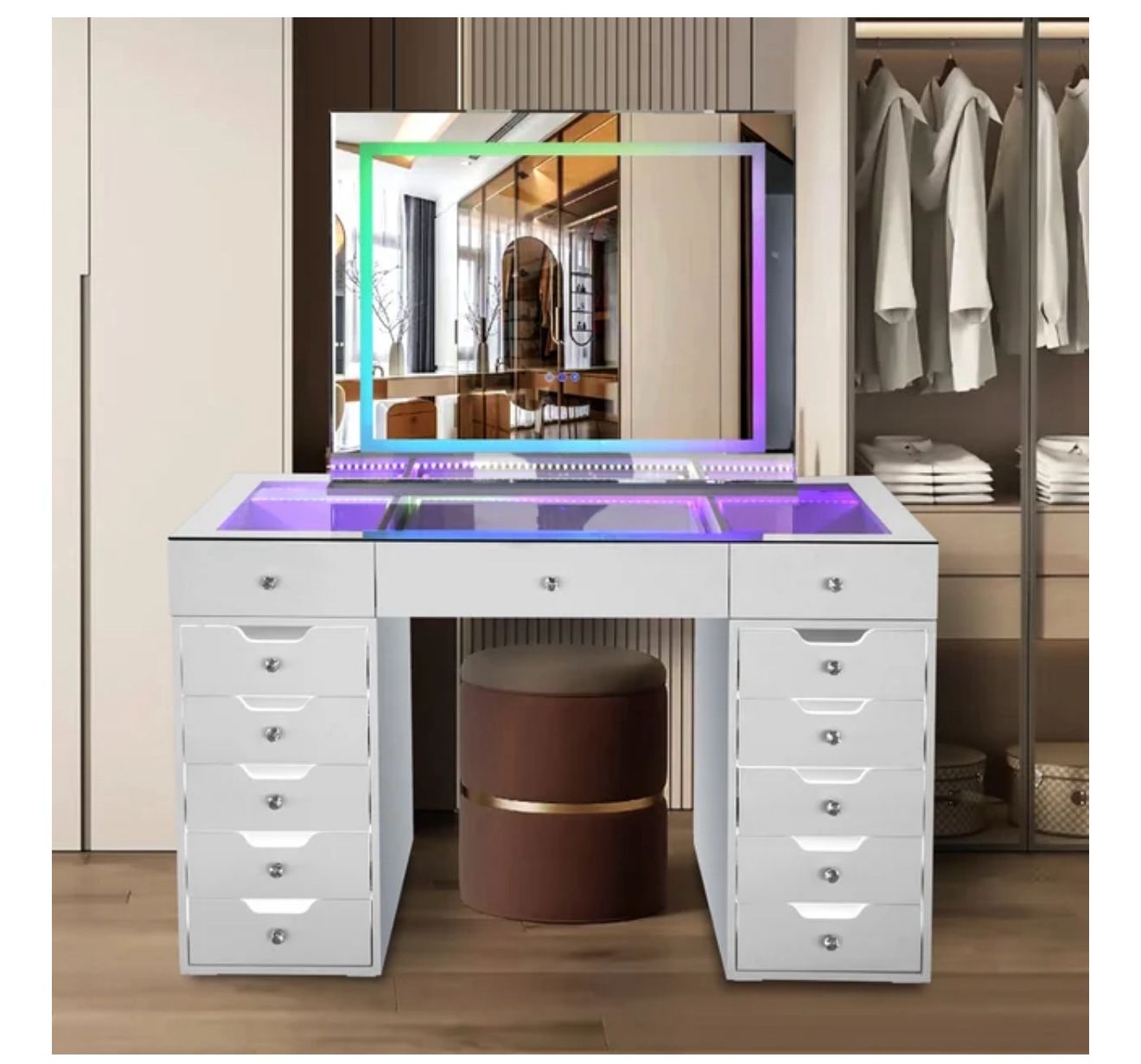 New Vanity Hermoso Con LED Y Bluetooth