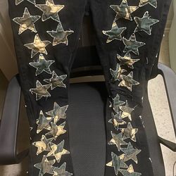 MENS CAMO STAR STACKED JEANS 5890