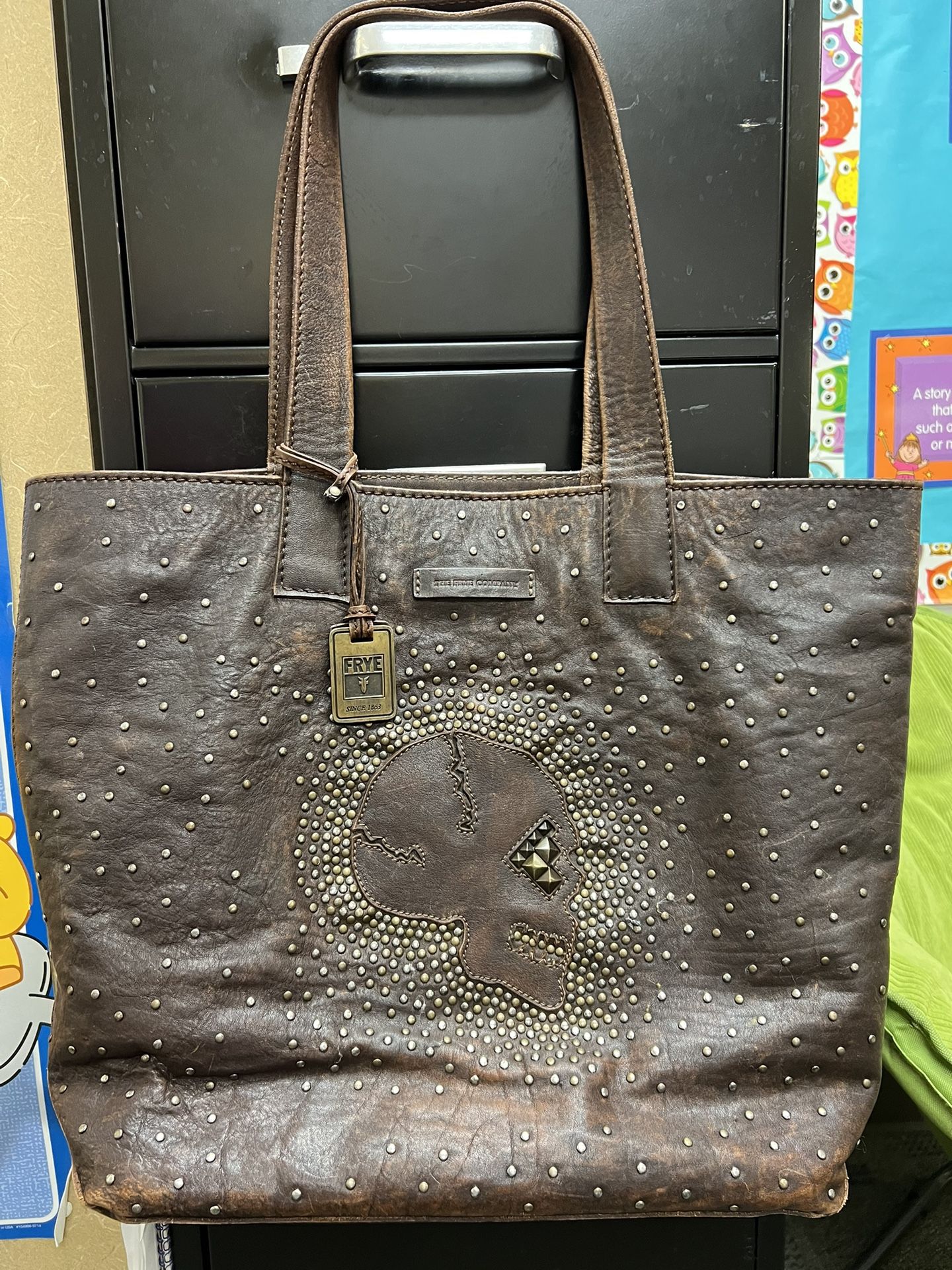 Vintage Frye leather Handbag Or Tote