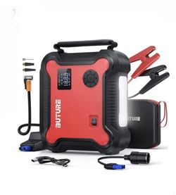 Buture BR700 Black Red 26800mAh Car Jump Starter + Air Compressor. No Attachment