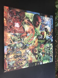 Green lantern custom end table