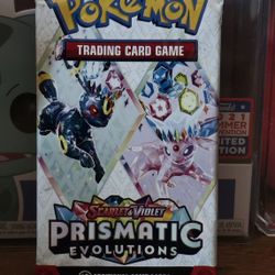 Pokémon Trading Card Game: Scarlet & Violet—Prismatic Evolutions expansion Factory Sealed.