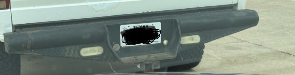 Heavy duty ranch hand rear bumper