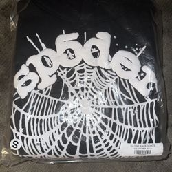 Sp5der Worldwide OG Web Hoodie Black Size Small Worn 1x With Receipt! 