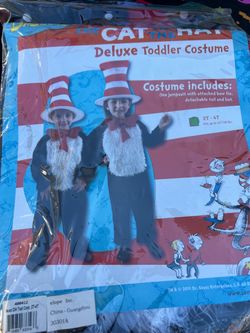 Cat and the hat toddle costume