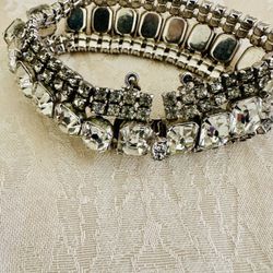 Art Deco Vintage Rhinestone Bracelet