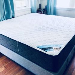 Mattress+Box King Size  Mattress 11”thick  Brand New We Finance We Deliver