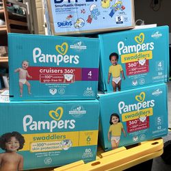 4 cases of Pampers+ 1 Dyper 