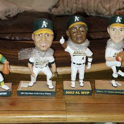 Circa 2001-2003 Oakland As Stadium Giveaway Bobbleheads