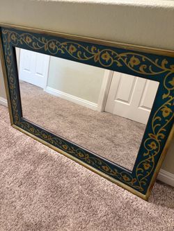 Boho Style Framed Mirror 32x48