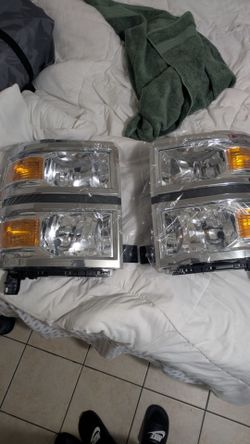 Both Headlight Head Lamp Light CHEVY SILVERADO