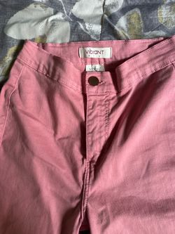 Pink High-Waist Flare Pants