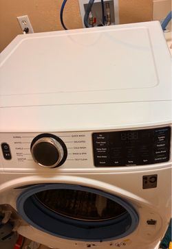 Washer and gas dryer