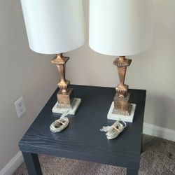 End Table And Lamps