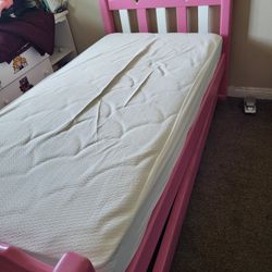 Solid Wood Bed Frame For Little Girl