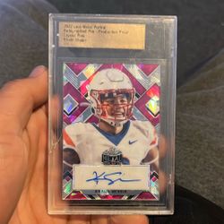 Khalil Shakir 1/1 Auto Crystal Pink Leaf Metal Pre-Production Proof