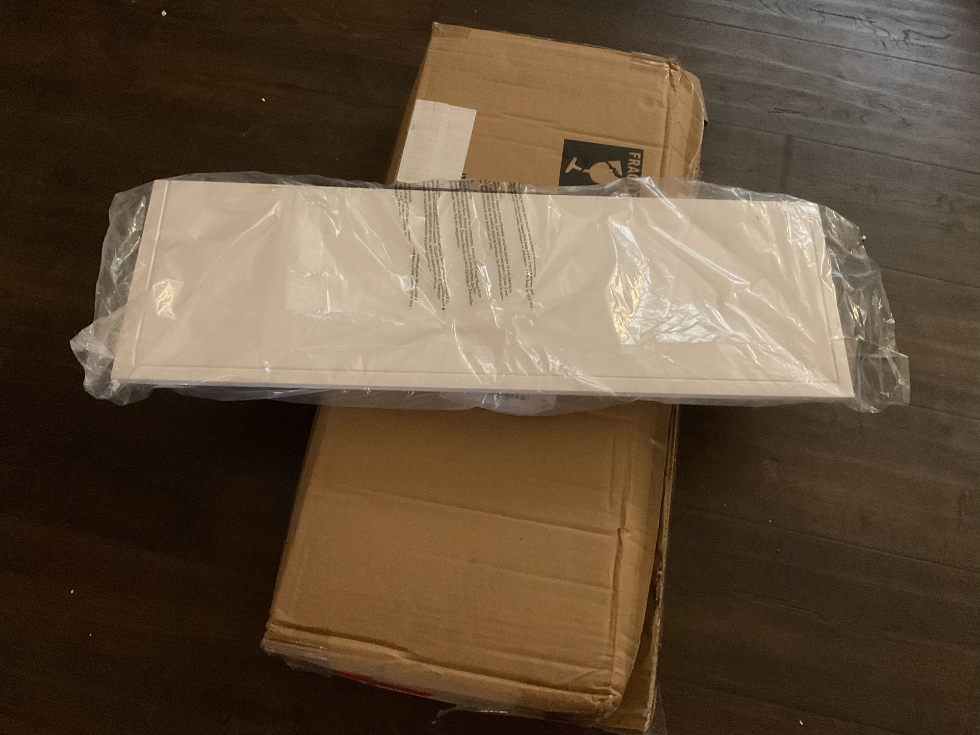 White Floating Shelf 23.75in X 7.75in