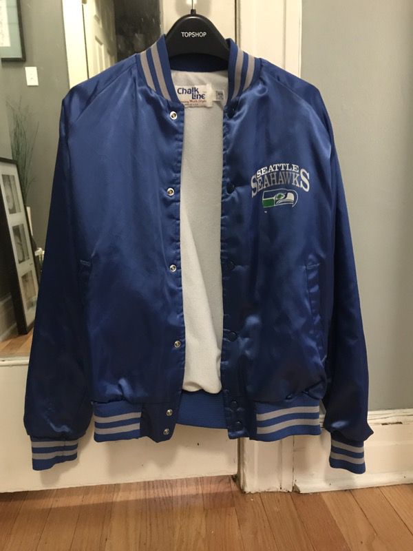 Vintage Seahawks Chalkline Jacket Youth L
