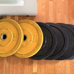 Barbell Bumper Plates 10lb, 15lb, 25lb