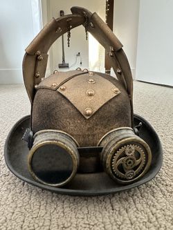 My Steampunk Style Bunny Ears Hat with Goggles