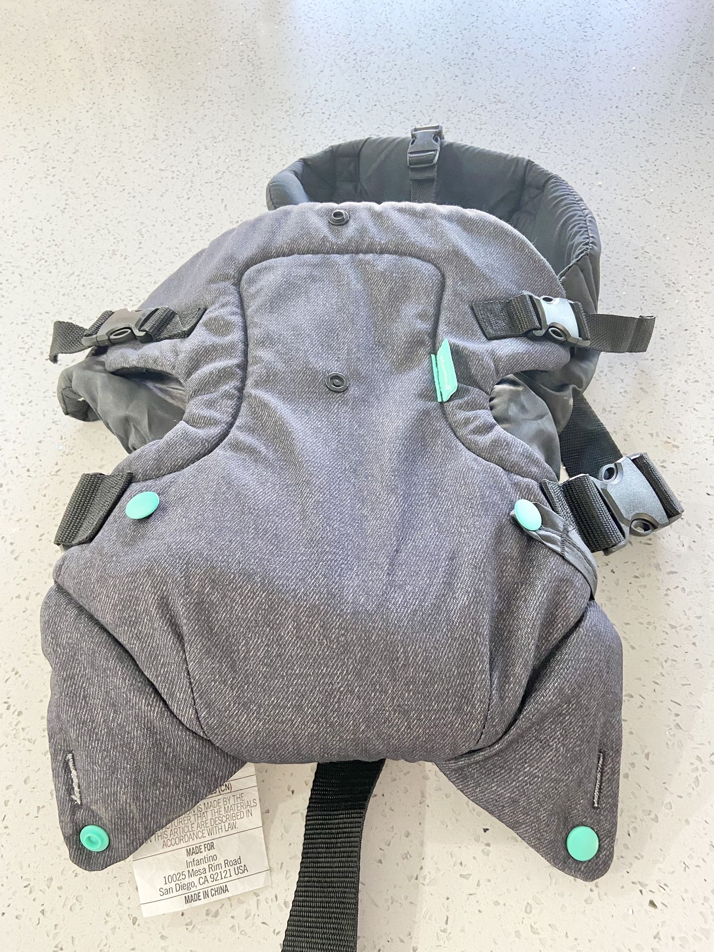 New Infantino Flip 4-in-1 Carrier - Ergonomic for Newborns and Older Babies 8-32 lbs