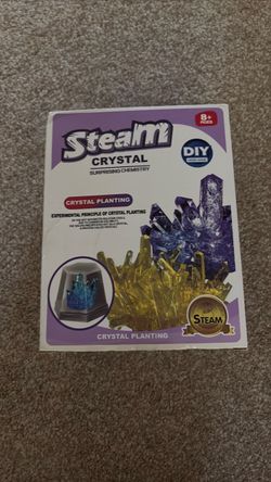 Steam learning toy growing crystals