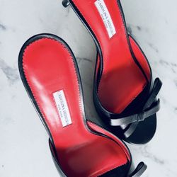Carolina Herrera Mules With Bow