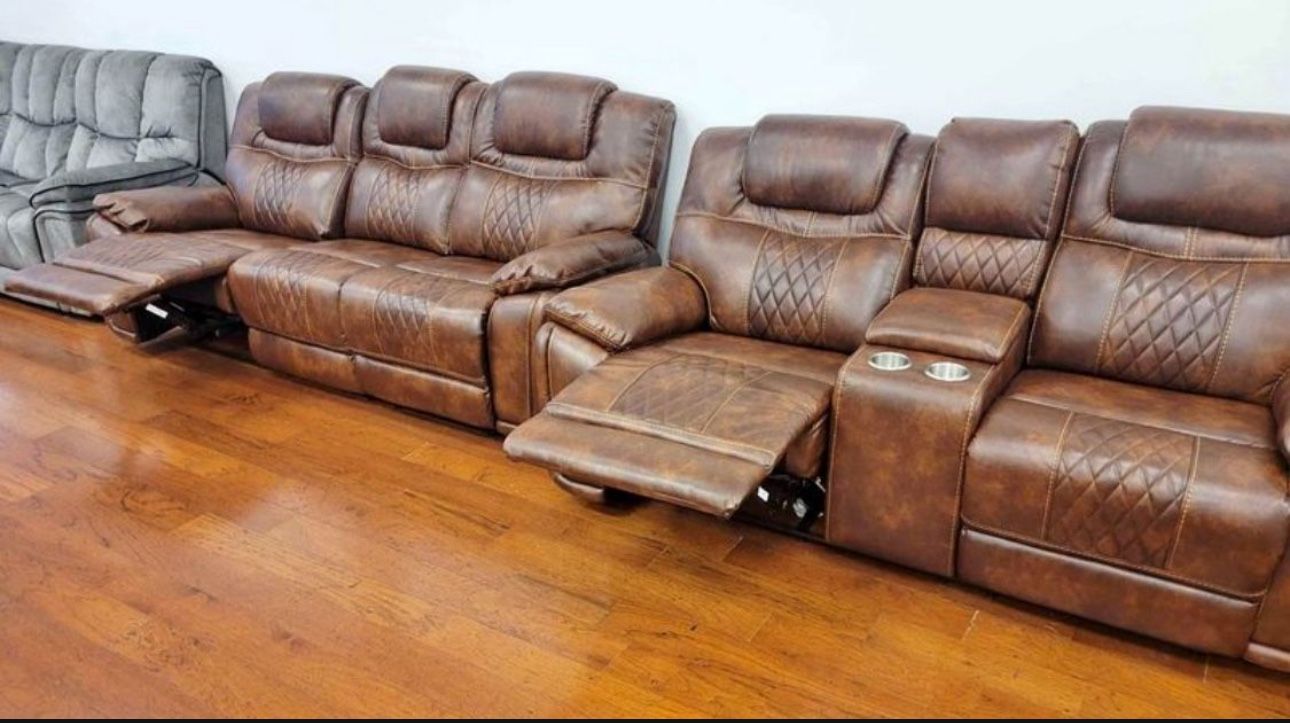 COMFY NEW RECLINING SOFA AND LOVESEAT SET ON SALE ONLY $1199. IN STOCK SAME DAY DELIVERY 🚚 EASY FINANCING