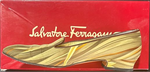 Salvatore Ferragamo Striped Flat Loafer