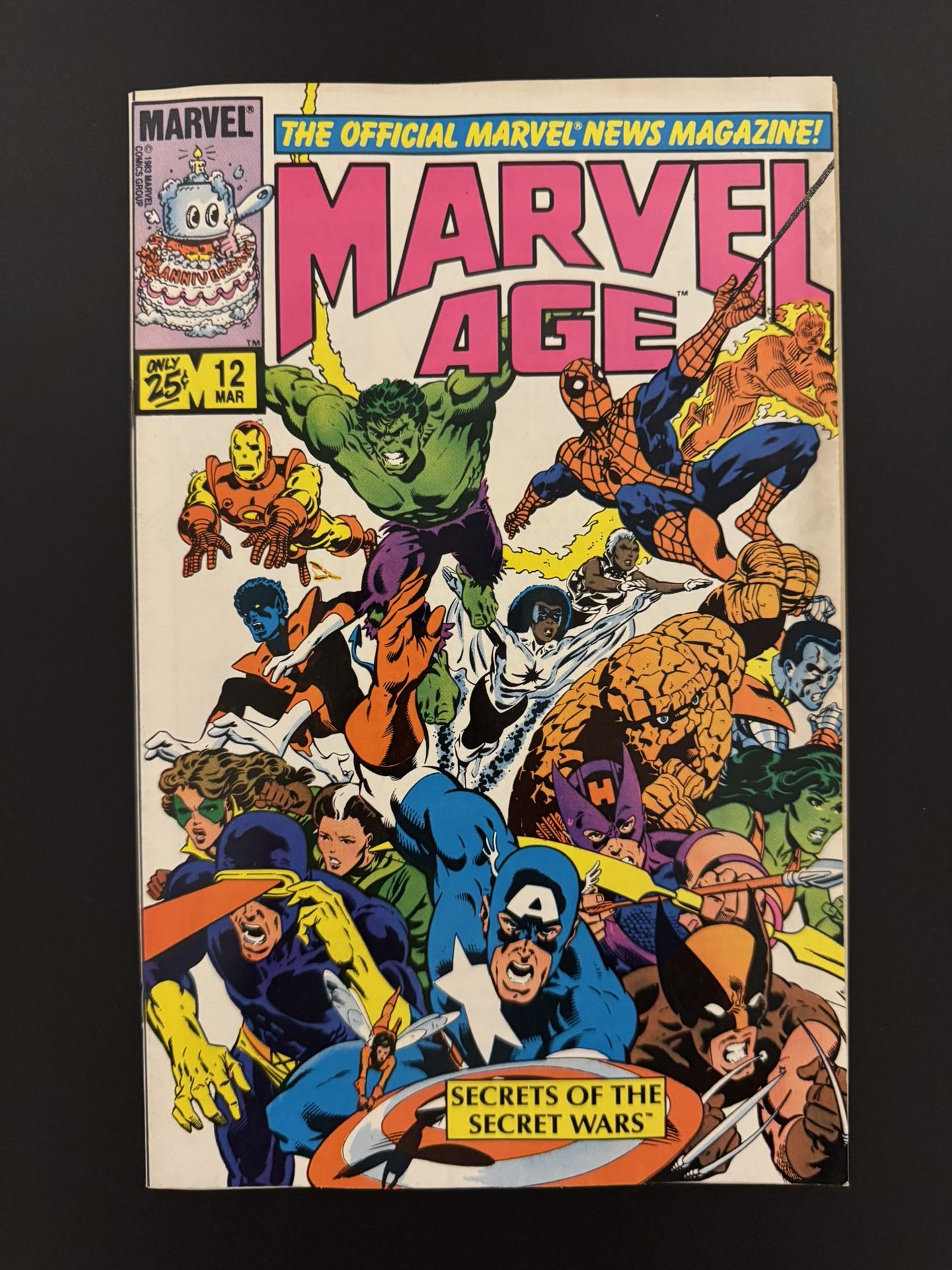 Marvel Age #12 (1984) - 1st ever Spider-Man black suit appearance!