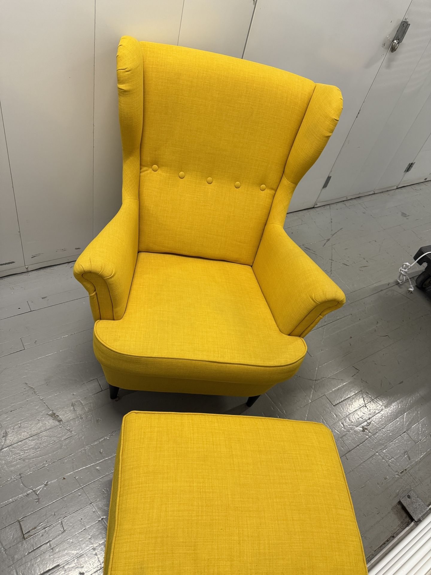 IKEA Lounge Chair With Ottoman