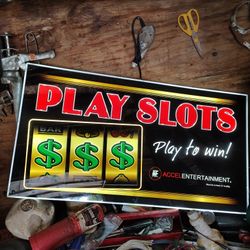 Brand New LED Play Slots Sign